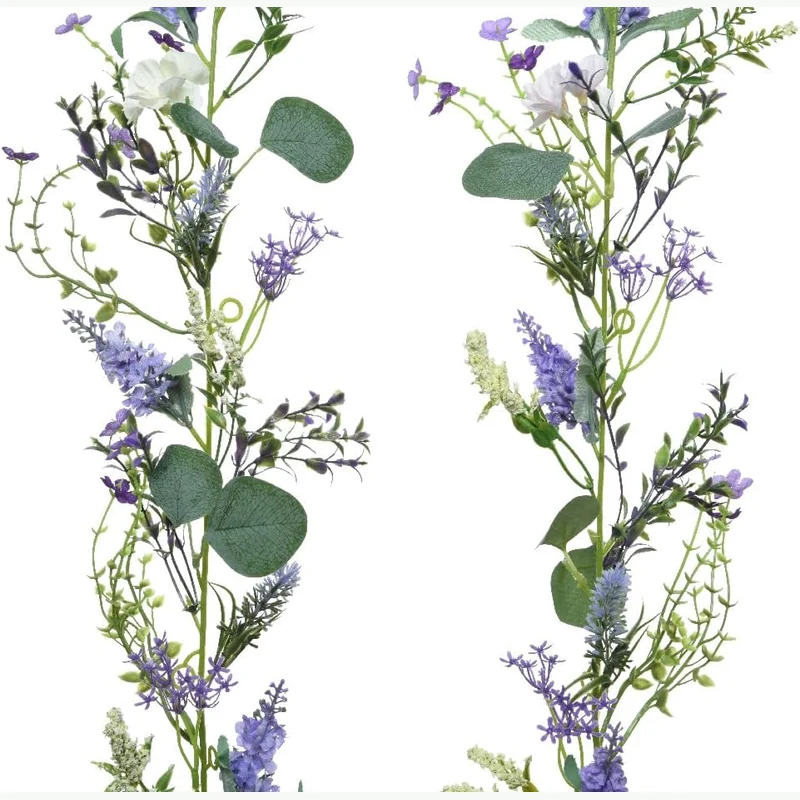 Decoris guirlande de fleurs artificielles 180 cm